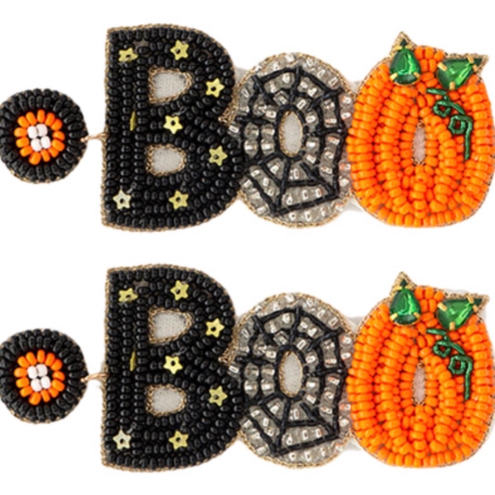 Halloween "Boo" Earrings
